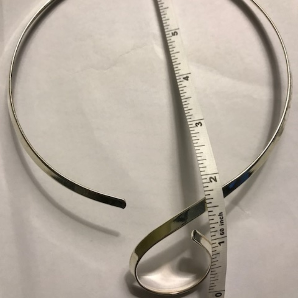 S Curve Choker Collar for Pendants New - Picture 2 of 4